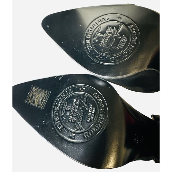 Golden Goose Deluxe Marfa Texan Boots, Blk Leather, SZ 39 EUR/8 US, WOMENS, BNIB - Picture 6 of 8